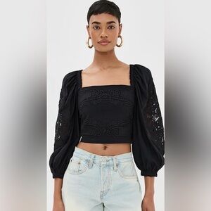 Farm Rio Lace Blouse
Black